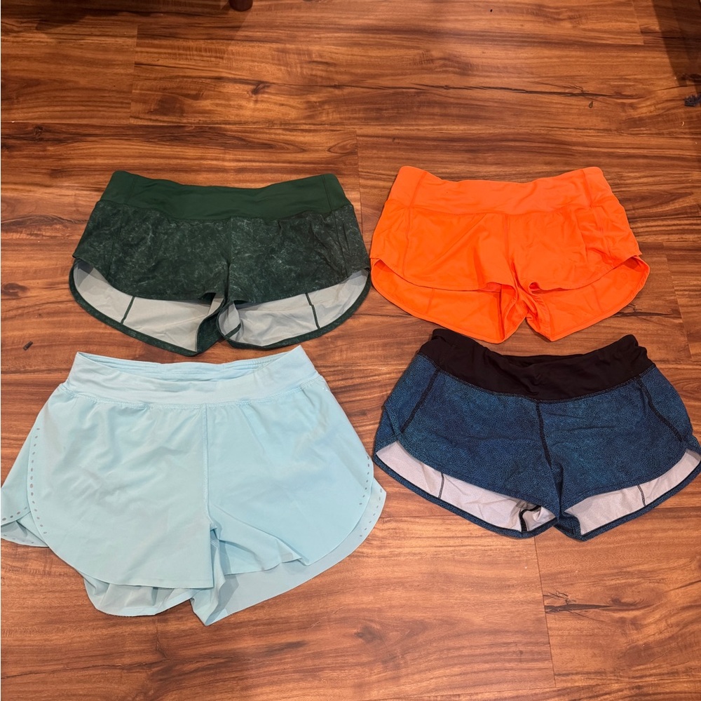 Women's Multi-Color Athletic Shorts Set